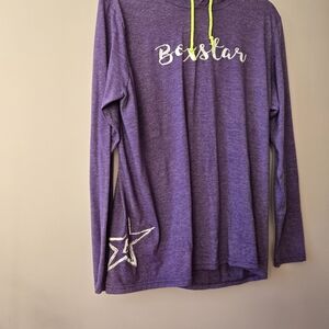 Anvil Purple Hoodie with Star and Boxstar Design